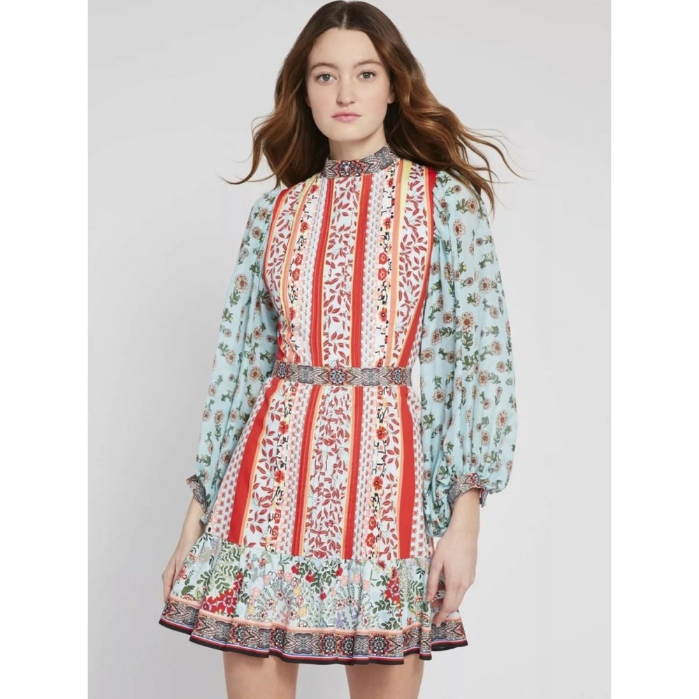 🎀SOLD🎀Alice Olivia Raya Paloma Floral Puff Sleeve Dress - Picture 5 of 12